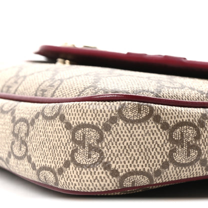 Gucci GG Supreme Monogram Cat Print Mini Shoulder Bag Beige Ebony Rosso Ancora 10 of 10