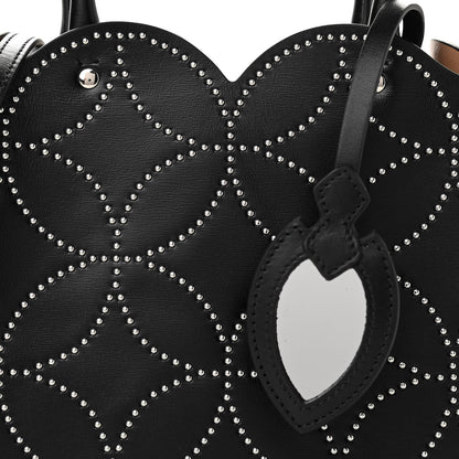 Alaia Calfskin Arabesque 20 Studded Garance Tote Black 7 of 9