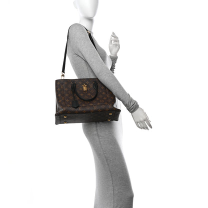 Louis Vuitton Monogram Flower Tote Black 2 of 12