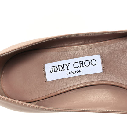 Jimmy Choo Nappa Pointy Toe Romy 60 Bow Pumps 38 Ballet Pink 8 of 9