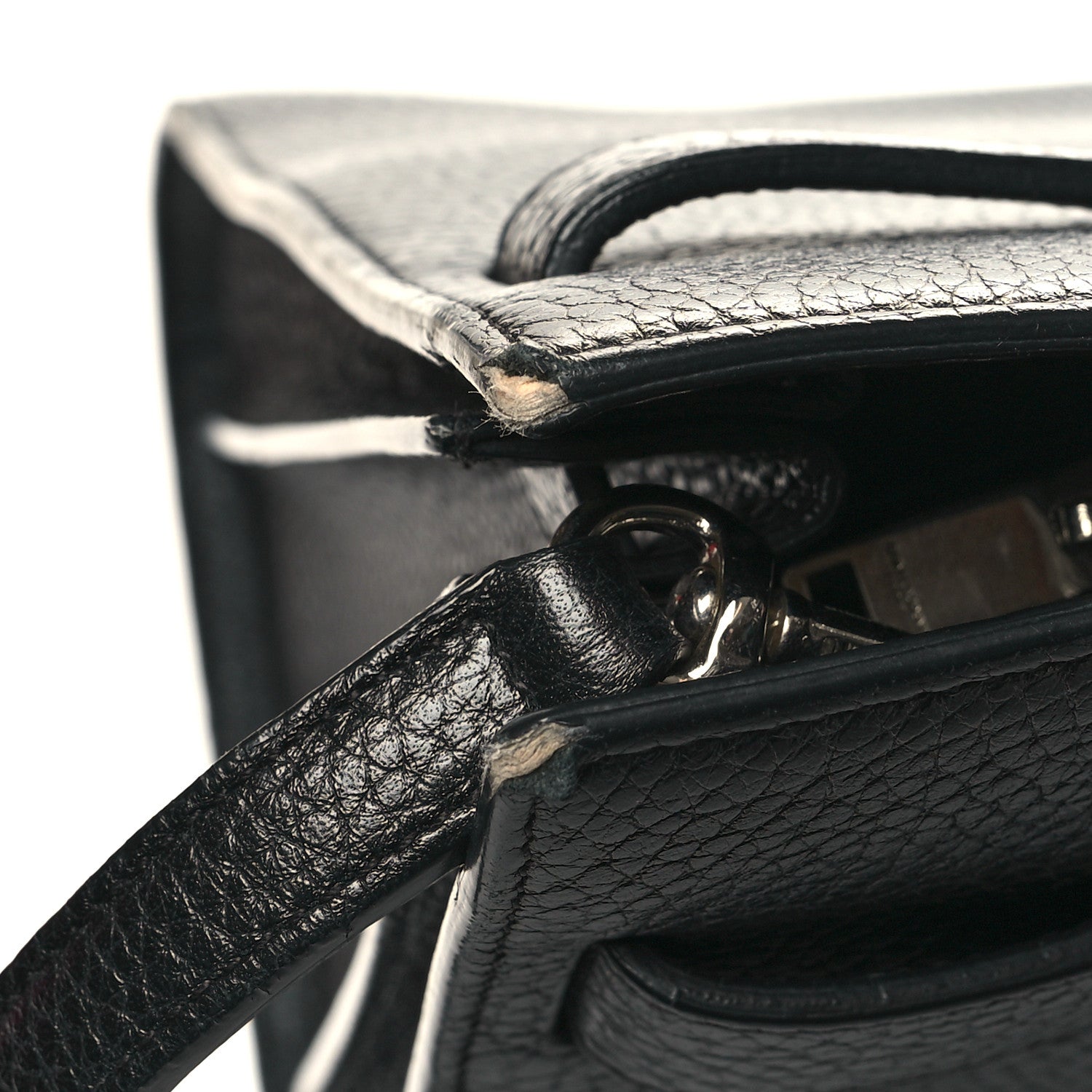 Saint Laurent Grained Calfskin Small Sac De Jour Black 14 of 15