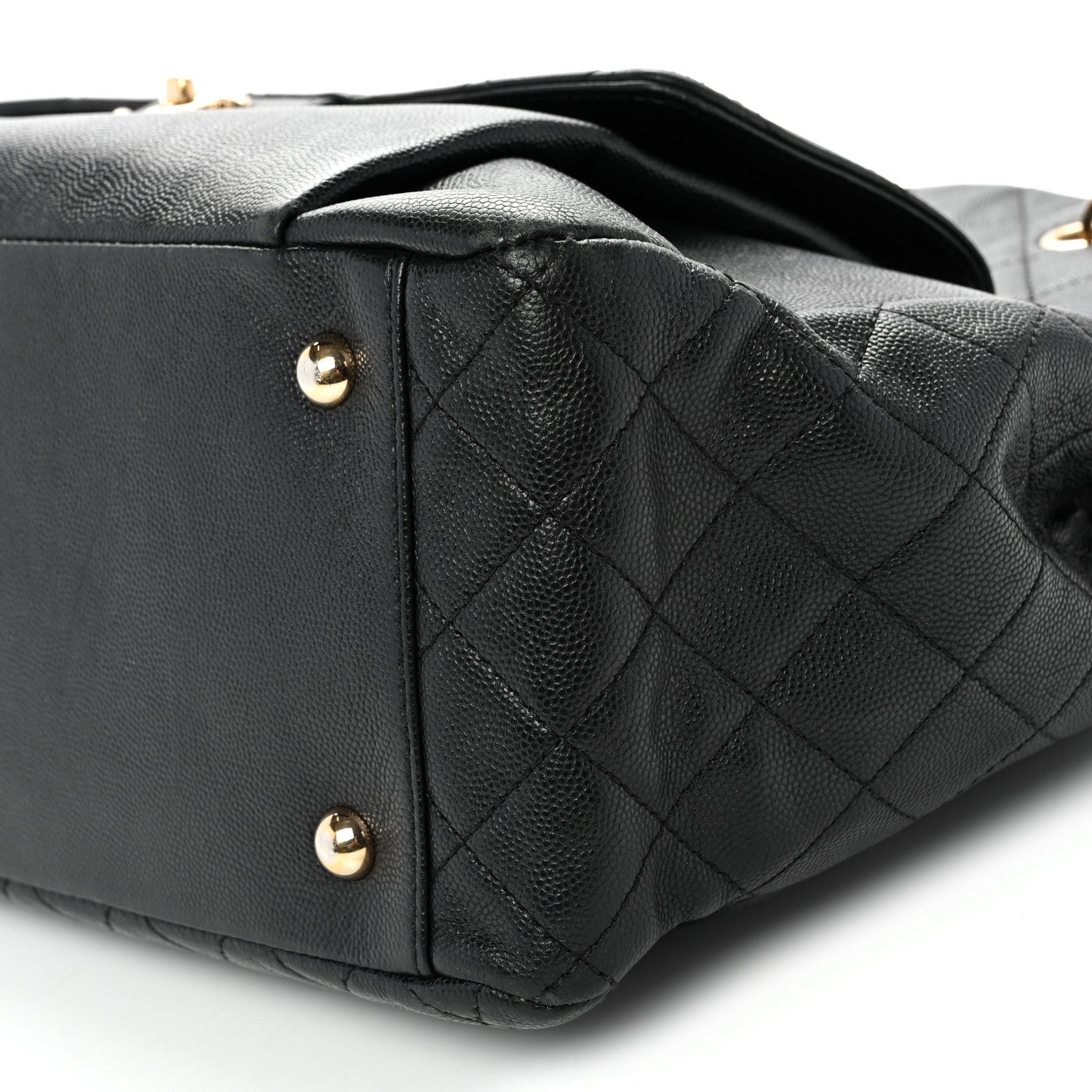 Chanel Caviar Quilted Large Flap Shopping Tote Black 10 of 11