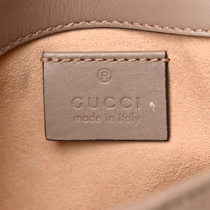 Gucci Calfskin Matelasse Super Mini GG Marmont Shoulder Bag Porcelain Rose 6 of 11