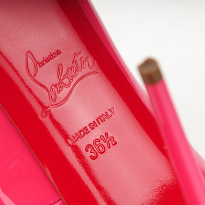 Christian Louboutin Patent New Very Prive 120 Pumps 36.5 Fuchsia 6 of 6