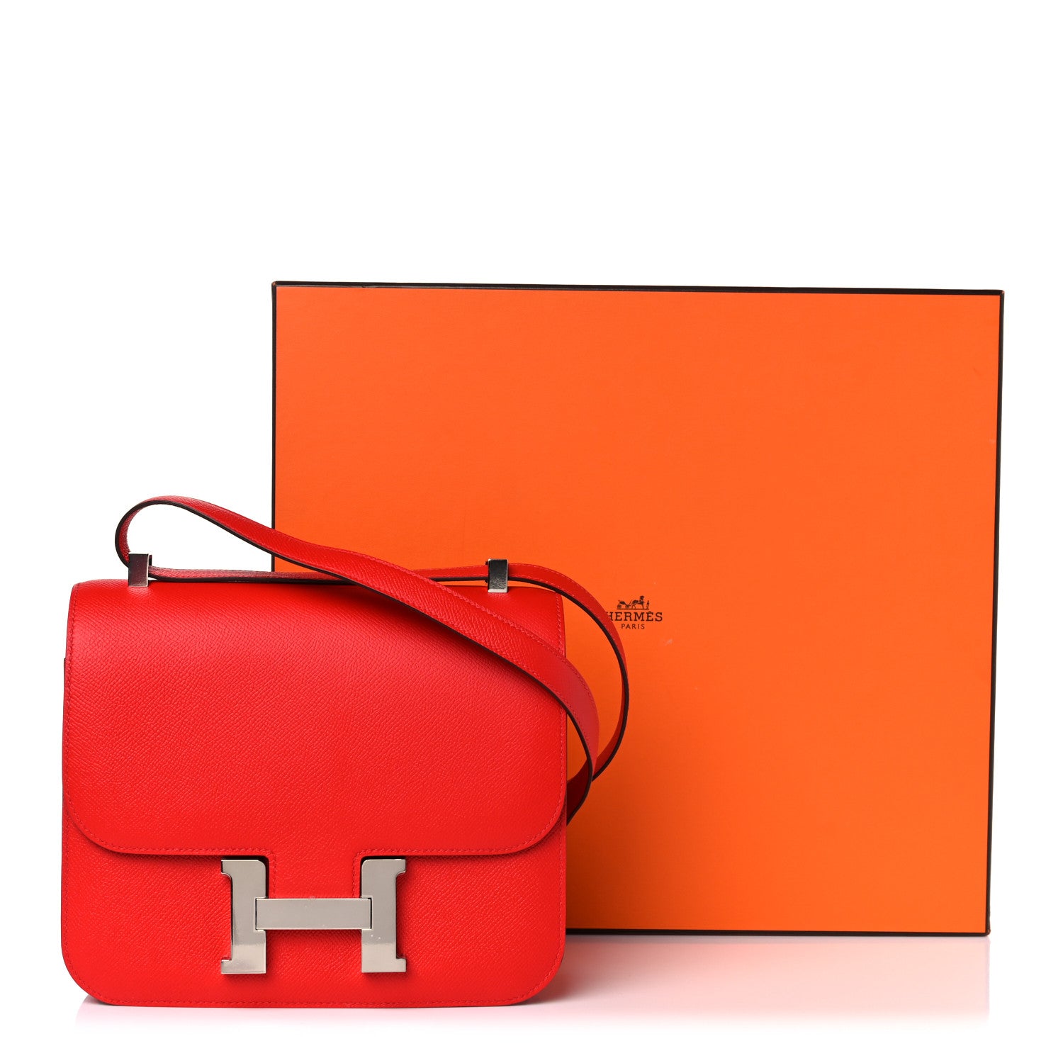 Hermes Epsom Constance 24 Rouge de Coeur 10 of 10