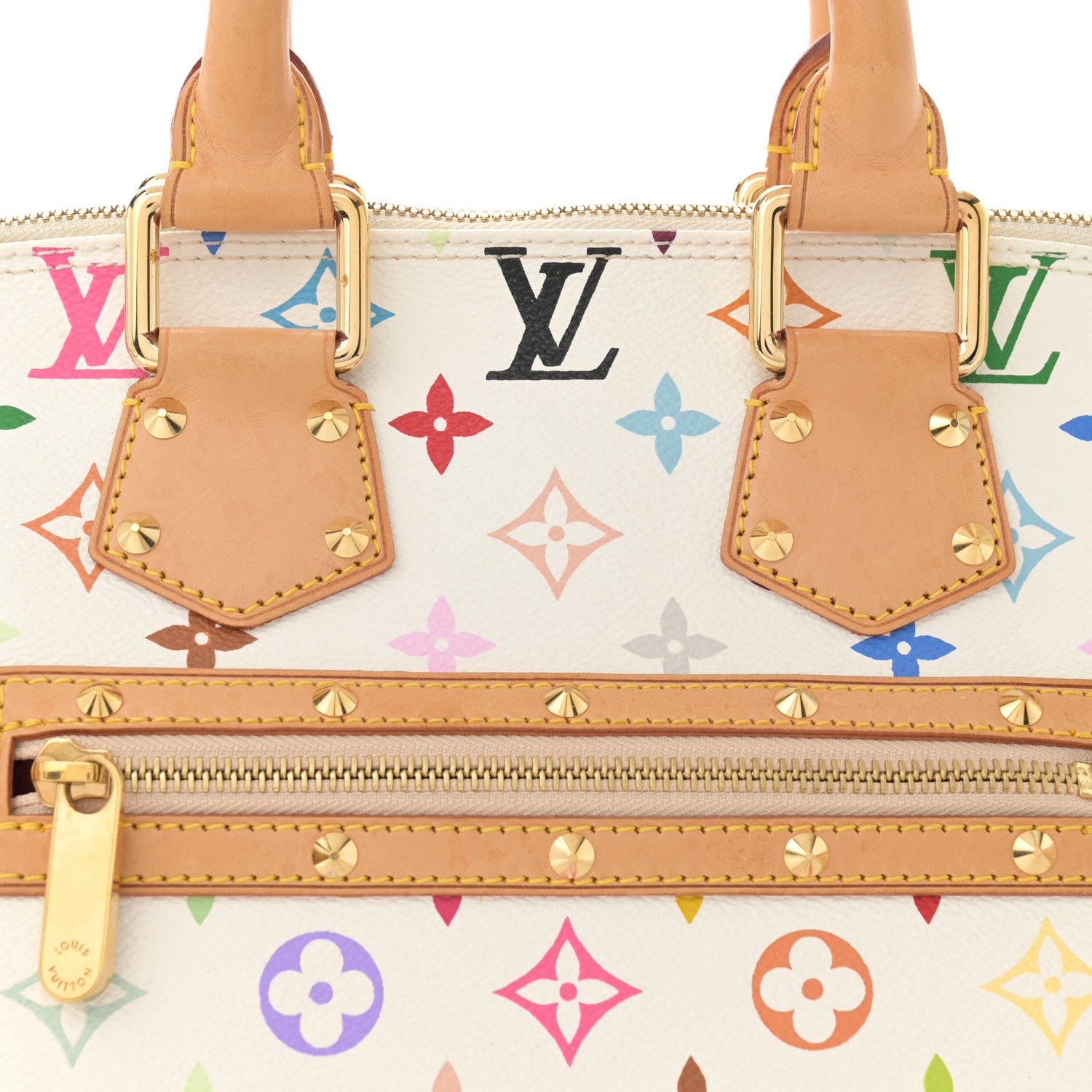 Louis Vuitton Monogram Multicolor Alma White 8 of 14