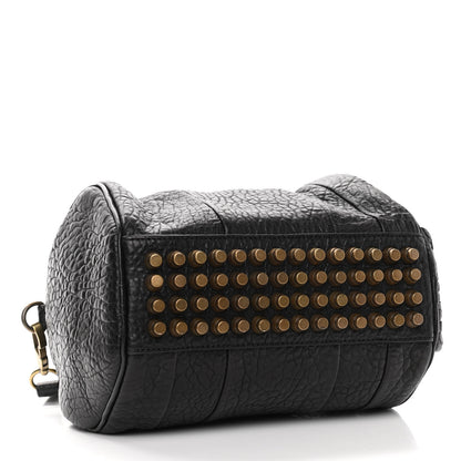 Alexander Wang Pebbled Lambskin Rockie Black Antique Brass Hardware 3 of 11
