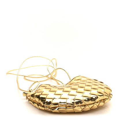 Bottega Veneta Mirror Laminated Nappa Intrecciato Mini Sardine Bag Gold 4 of 10