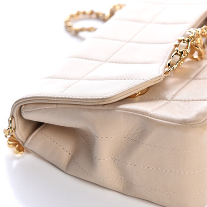 Chanel Lambskin Quilted Crystal Chocolate Bar Charm Flap Beige 10 of 32