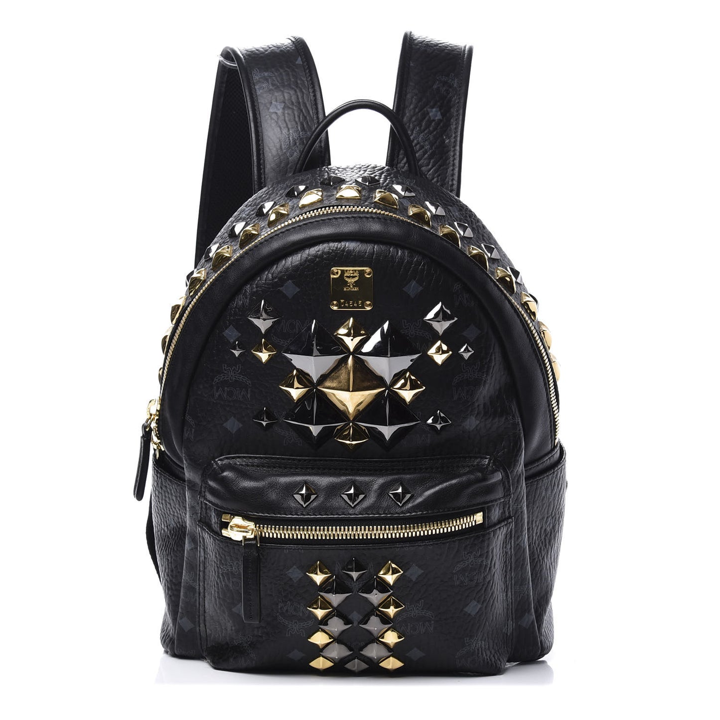 Visetos Studded Small Stark Brock Backpack Black