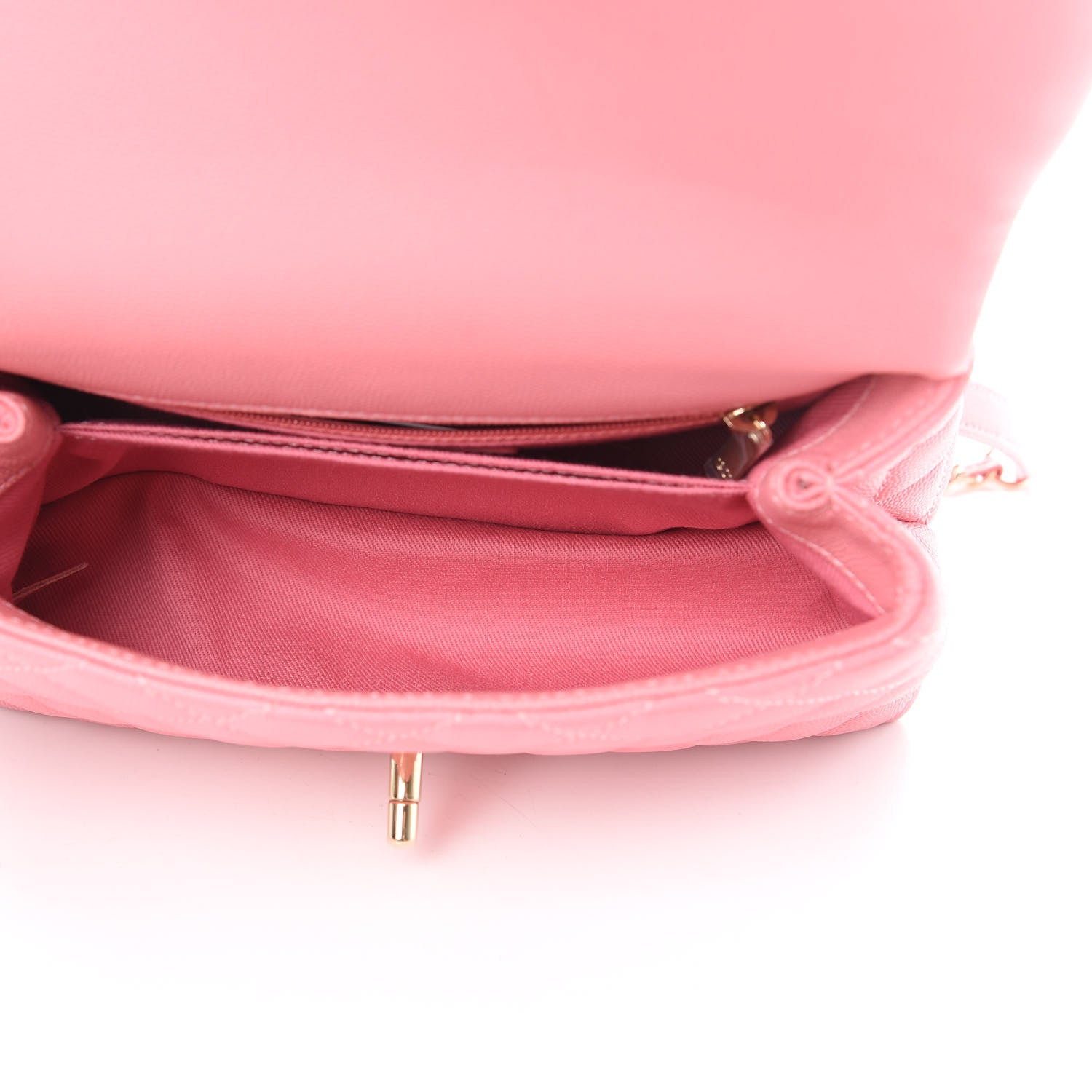 Chanel Caviar Quilted Mini Coco Handle Flap Pink 5 of 10
