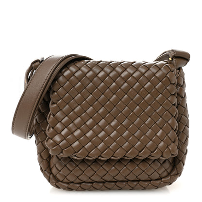 Bottega Veneta Nappa Intreccio Mini Cobble Shoulder Bag Taupe Grey 1 of 10