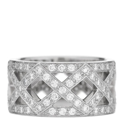 Tiffany Platinum Diamond Legacy Celebration Braided Band Ring 45 3.5 1 of 4