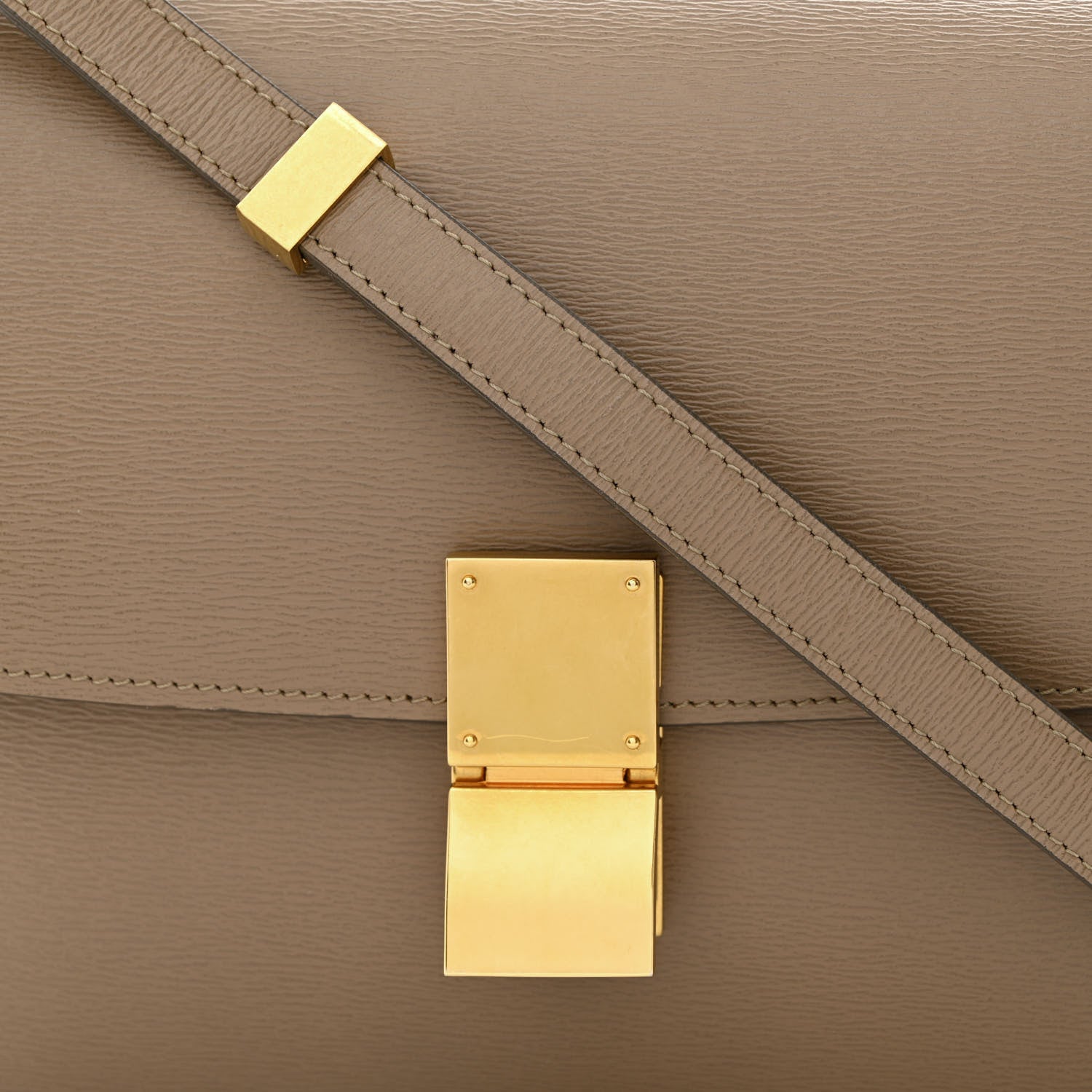 Celine Liege Calfskin Medium Classic Box Flap Bag Taupe 9 of 11