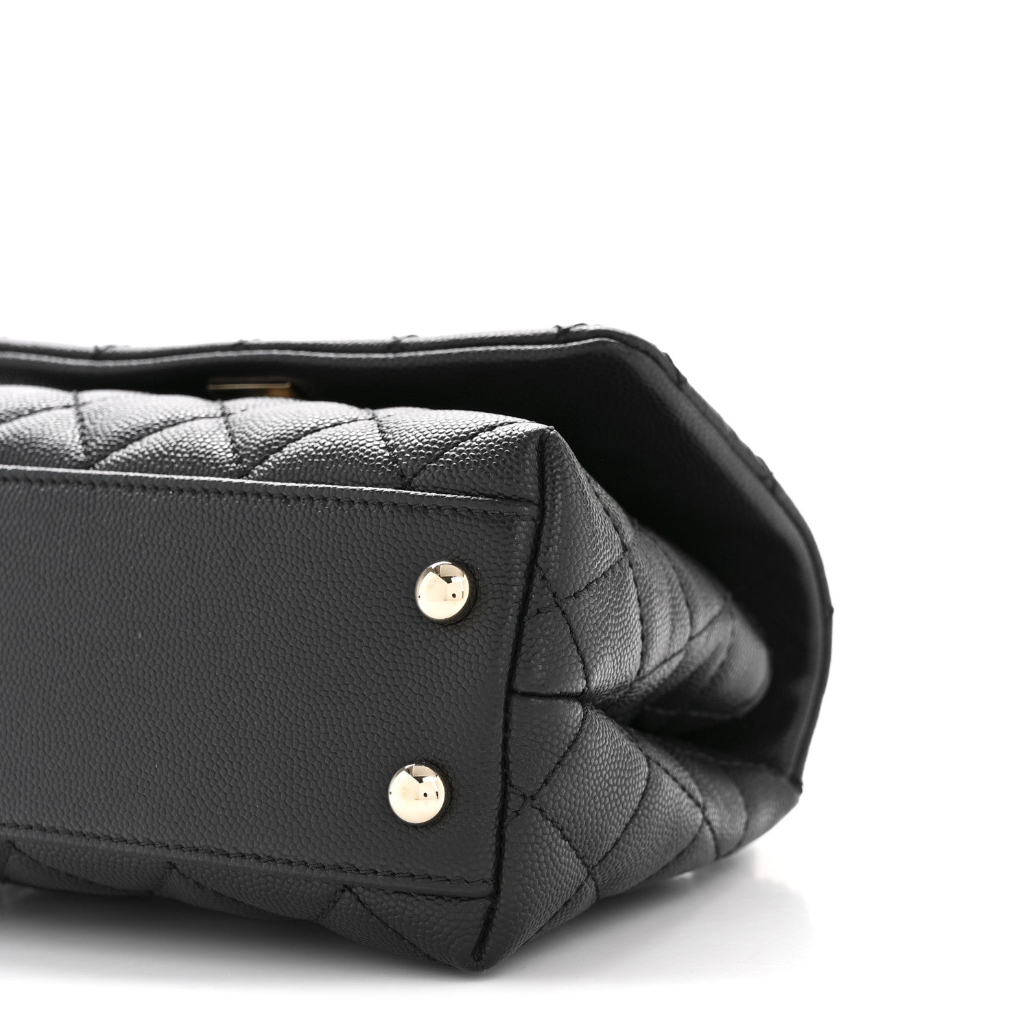 Chanel Caviar Quilted Extra Mini Coco Handle Flap Black 10 of 11