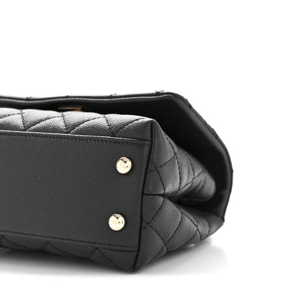 Chanel Caviar Quilted Extra Mini Coco Handle Flap Black 10 of 11
