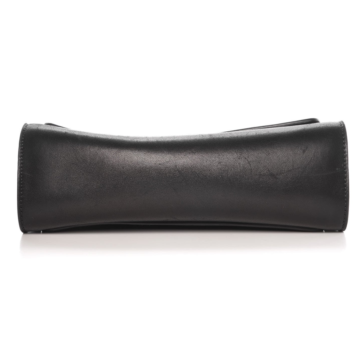 Lambskin Medium Elle Chain Clutch Black