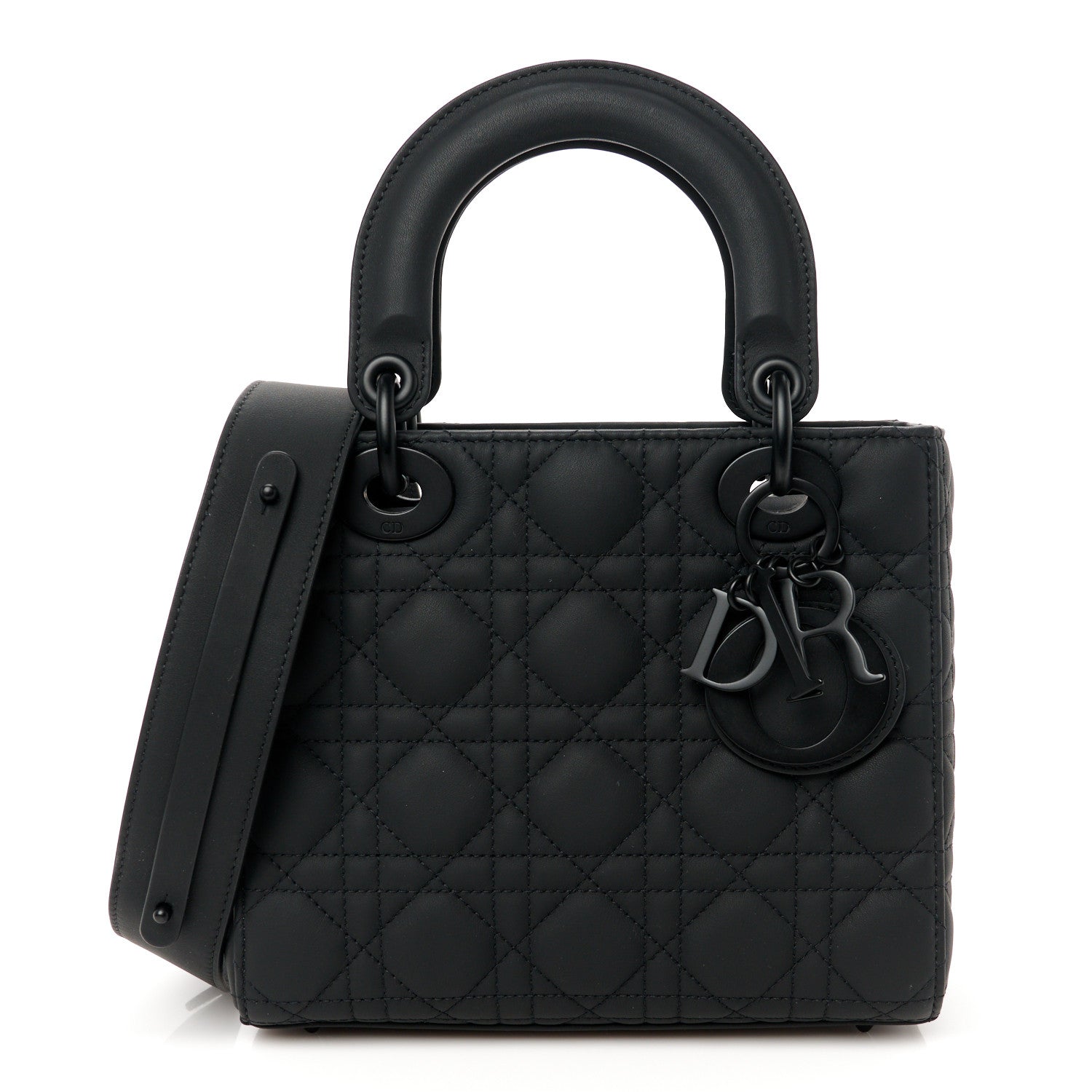 Christian Dior Ultra Matte Calfskin Cannage Small My ABCDior Lady Dior Black 1 of 11