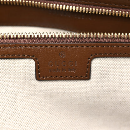 Gucci GG Supreme Monogram Azalea Calfskin Retro Interlocking G Garment Bag Beige Ebony Brown Sugar 5 of 9