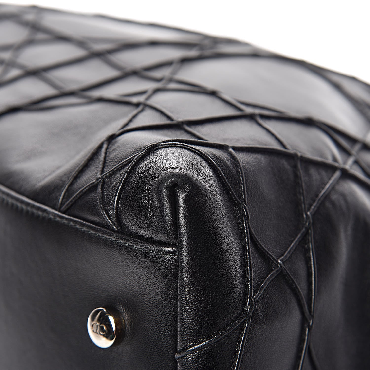 Christian Dior Lambskin Cannage Large Granville Tote Black 12 of 15