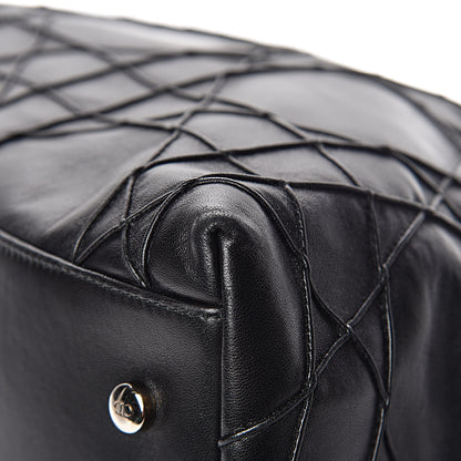 Christian Dior Lambskin Cannage Large Granville Tote Black 12 of 15