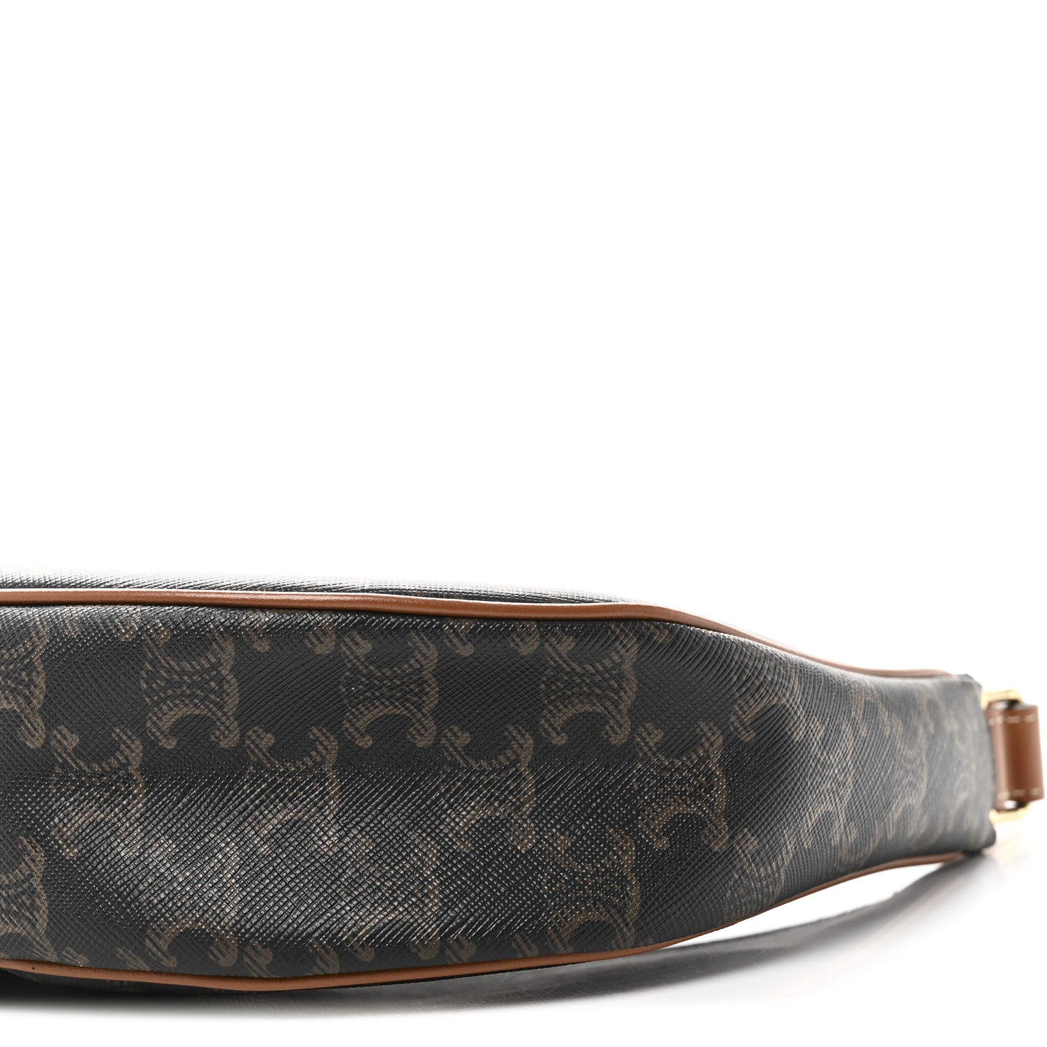 Celine Triomphe Canvas Calfskin Ava Shoulder Bag Tan 9 of 9