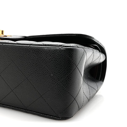 Chanel Caviar Quilted Jumbo Double Flap Black 10 of 11