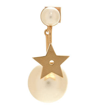 Christian Dior Pearl My ABCDior Tribales Etoile Earring Gold 1 of 5