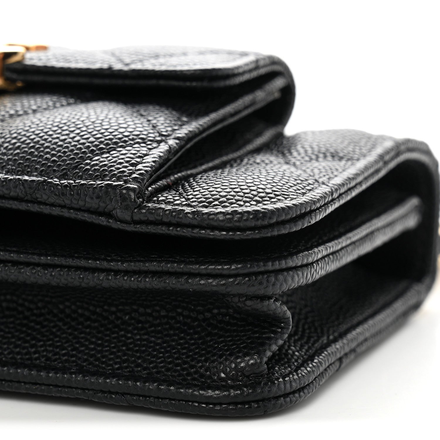 Chanel Caviar Quilted Pocket Twins Clutch With Chain Black 11 of 12