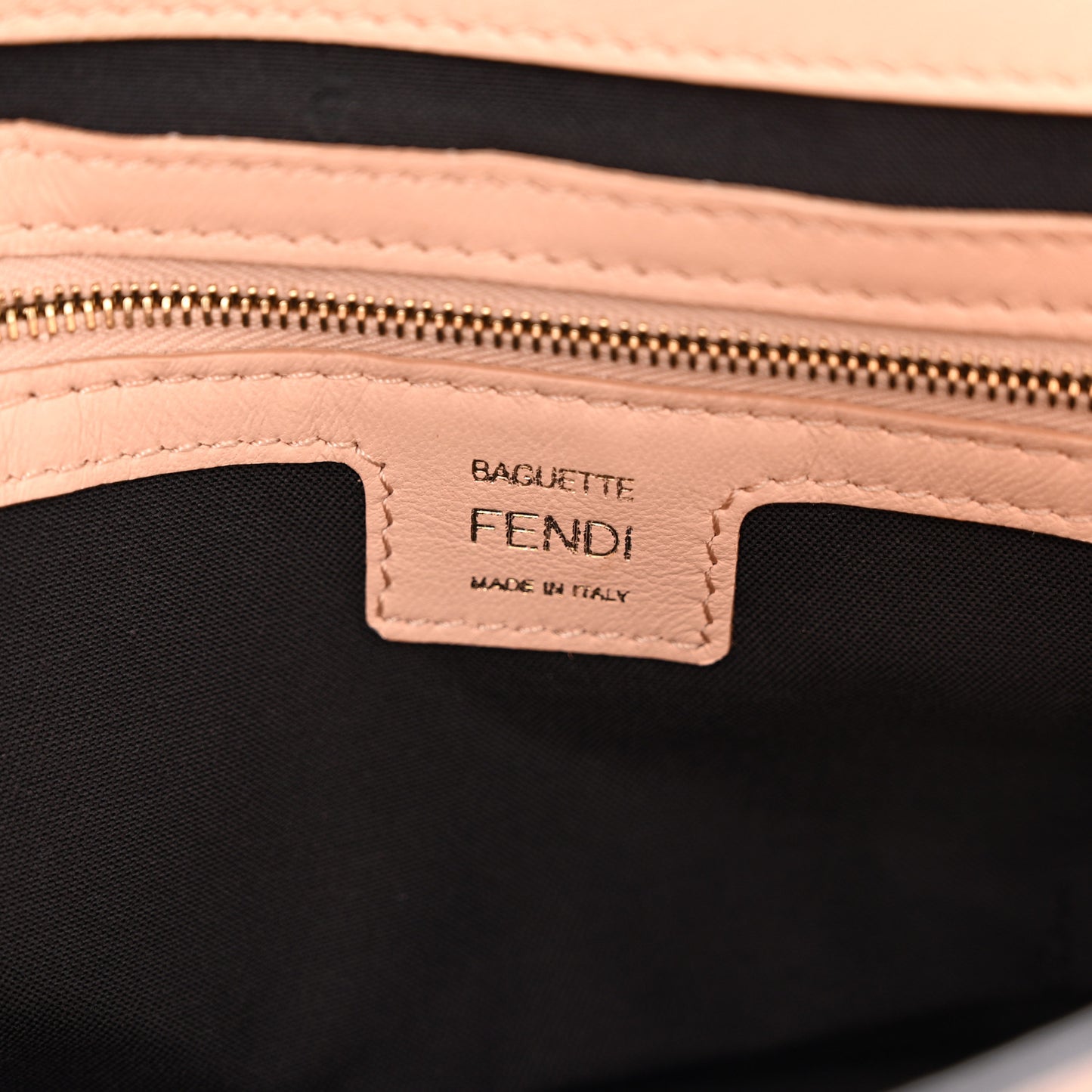 Nappa FF 1974 Embossed Baguette Baby Pink