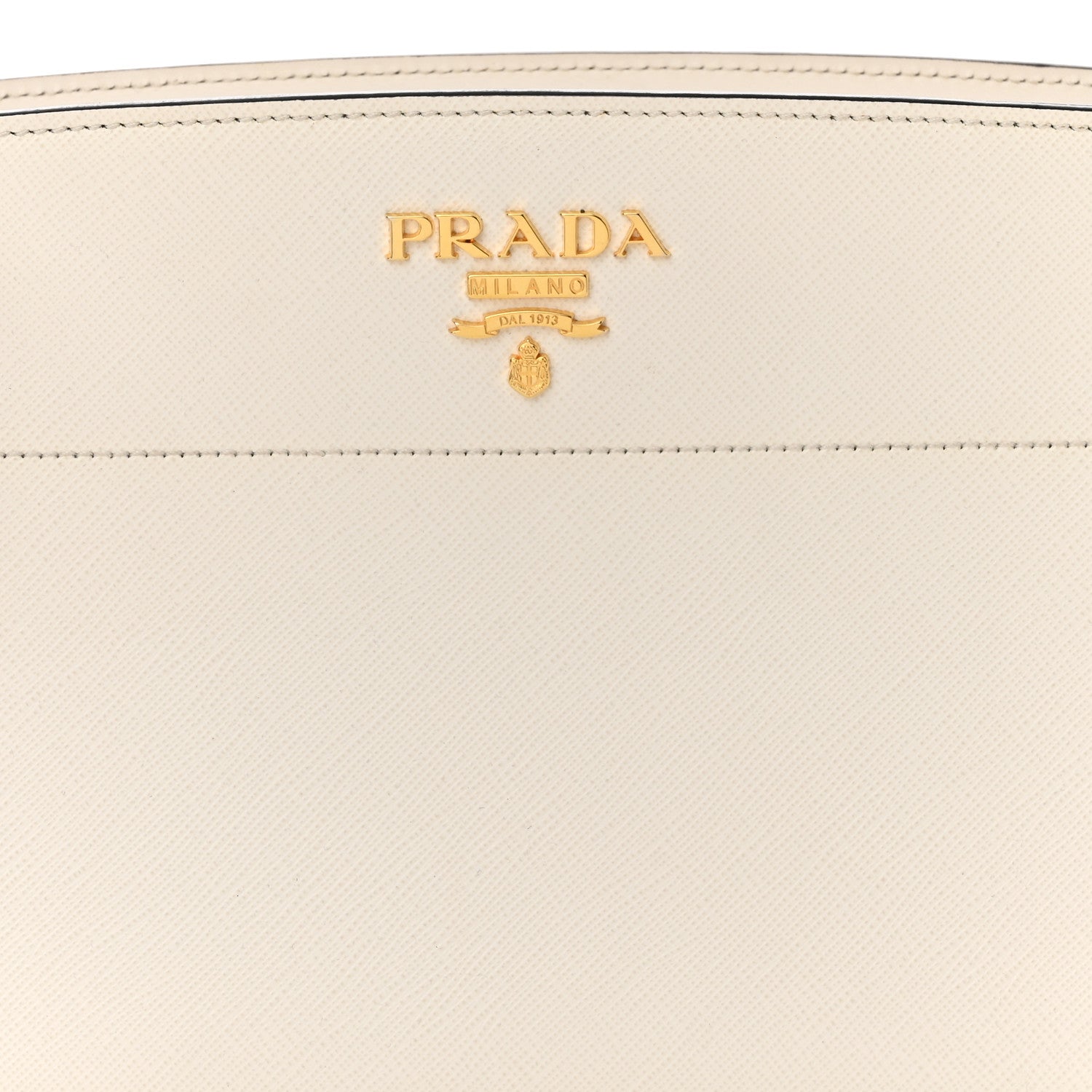 Prada Saffiano City Calfskin Esplanade Crossbody Bag White 8 of 11