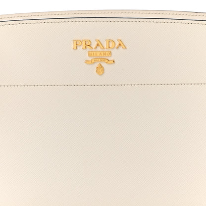 Prada Saffiano City Calfskin Esplanade Crossbody Bag White 8 of 11
