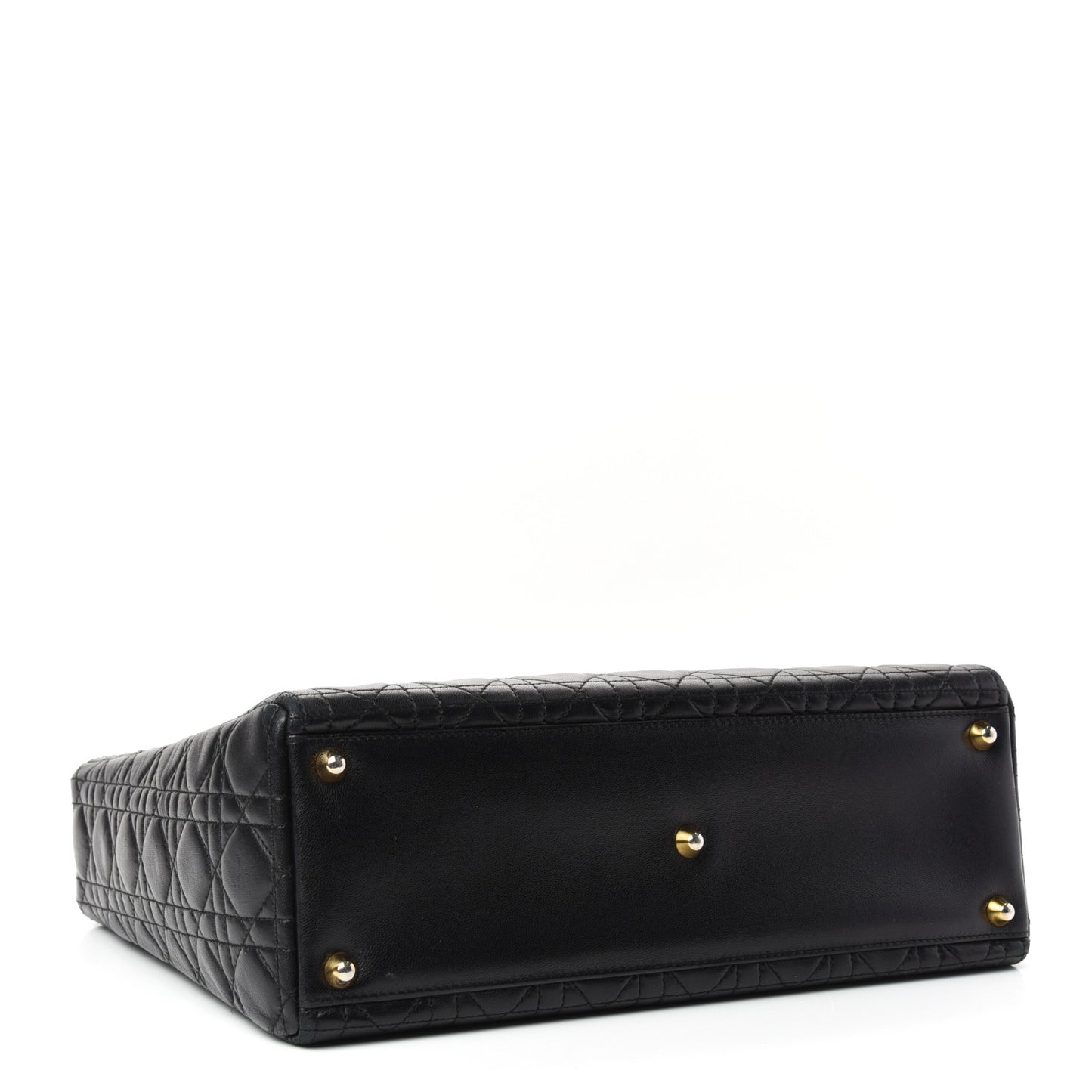 Lambskin Cannage Large Lady Dior Black