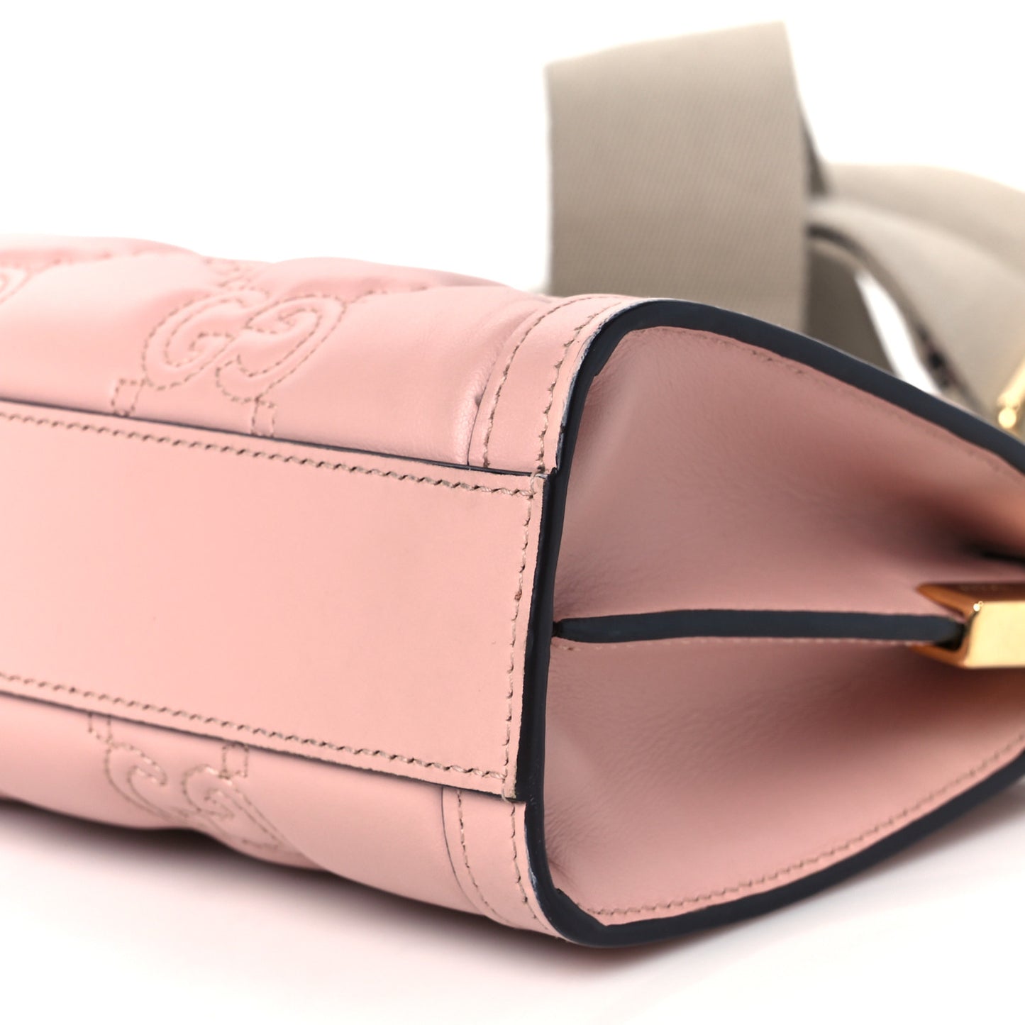 Calfskin GG Matelasse Small Slim Chain Shoulder Bag Perfect Pink Natural