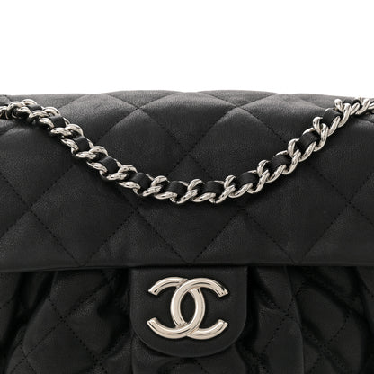 Chanel Washed Lambskin Quilted Mini Chain Around Flap Black 8 of 12