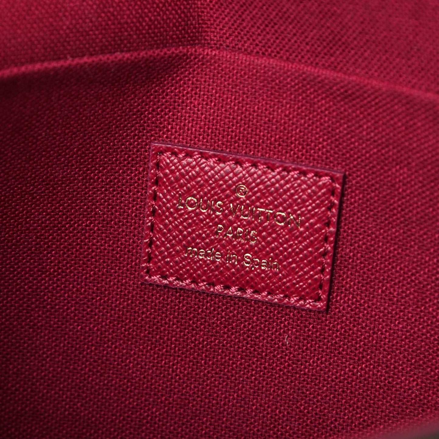 Monogram Pochette Felicie Chain Wallet Fuchsia
