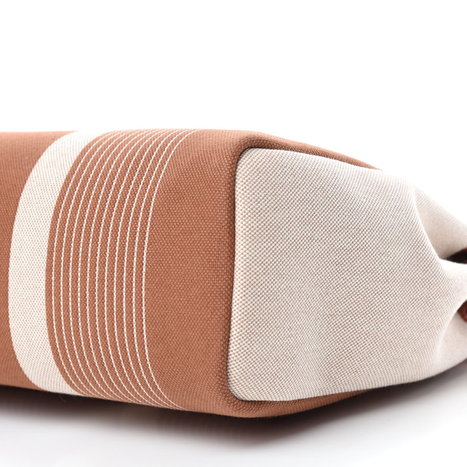 Hermes Vache Hunter Toile H Vibration Herbag Zip Retourne 31 PM Fauve Ecru Beige 8 of 12