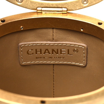 Chanel Lambskin Quilted Mini Crown Box Bag Black 7 of 12