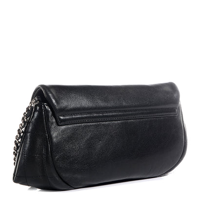 Chanel Lambskin Half Moon Wallet On Chain WOC Black 3 of 8