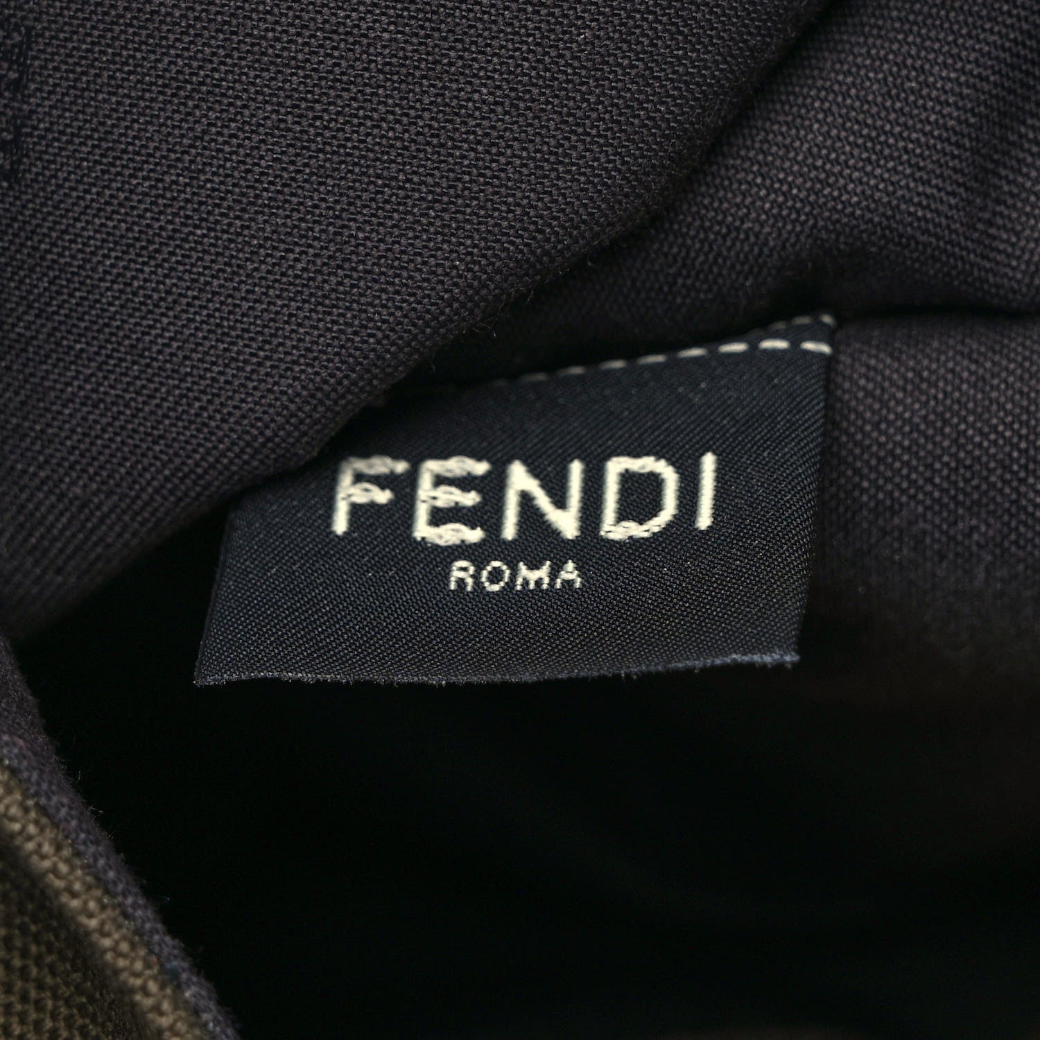 Fendi Canvas Vitello King FF Embroidered Medium Peekaboo X-Tote Amazzonia Cuoio 6 of 11