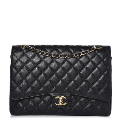Chanel Caviar Quilted Maxi Double Flap Black 1 of 8