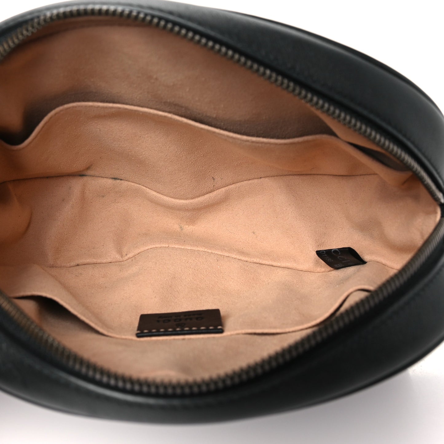 Calfskin Matelasse GG Marmont Belt Bag 85 34 Black