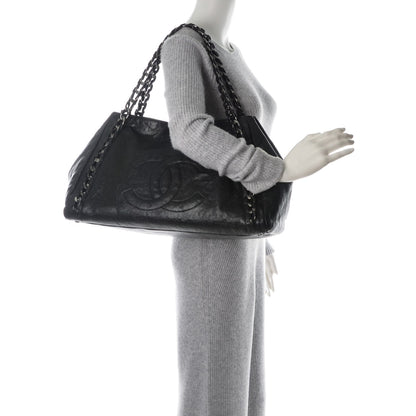 Chanel Glazed Caviar East West Modern Chain Tote Black 2 of 7