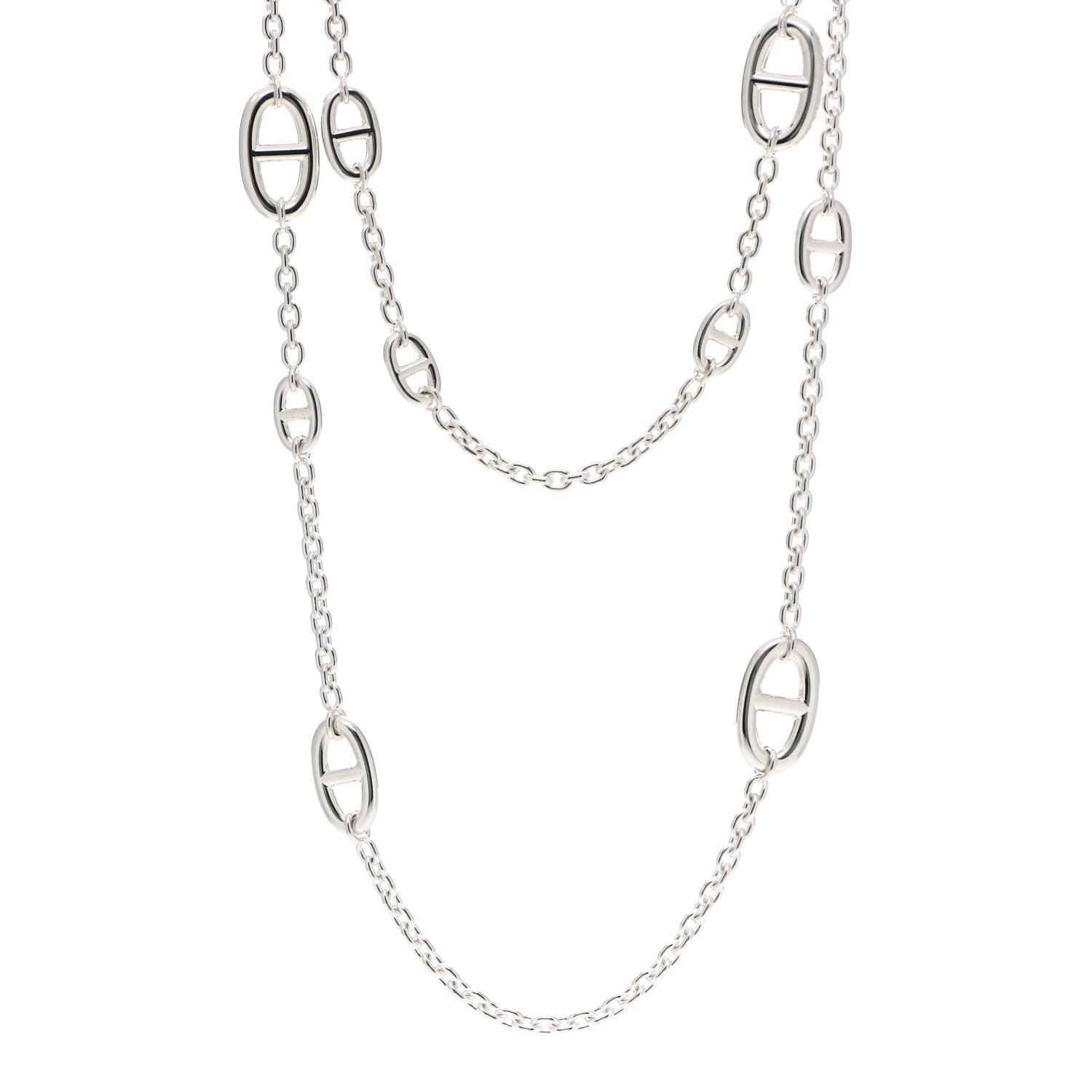 Hermes Sterling Silver Farandole Necklace 120 1 of 5