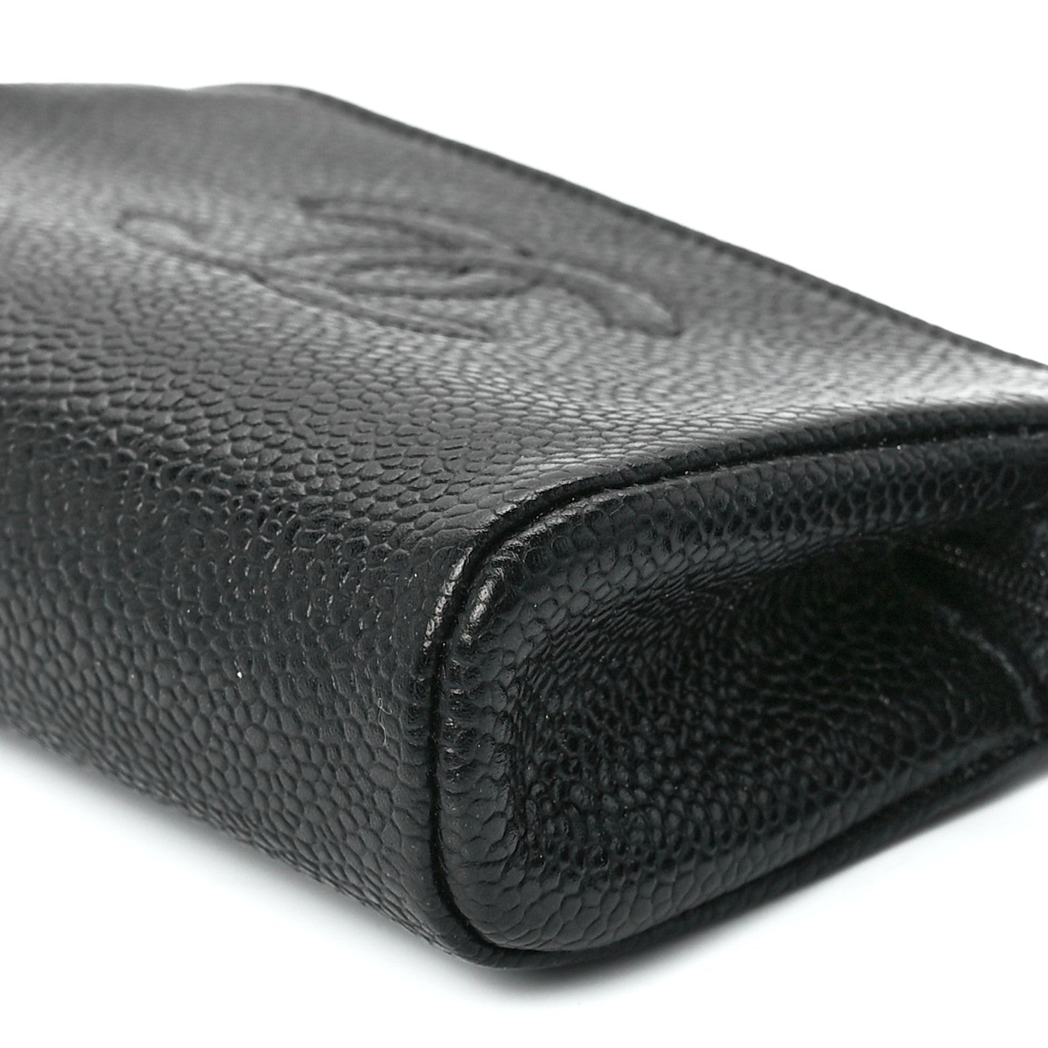 Chanel Caviar Timeless CC Cosmetic Pouch Bag Black 10 of 11