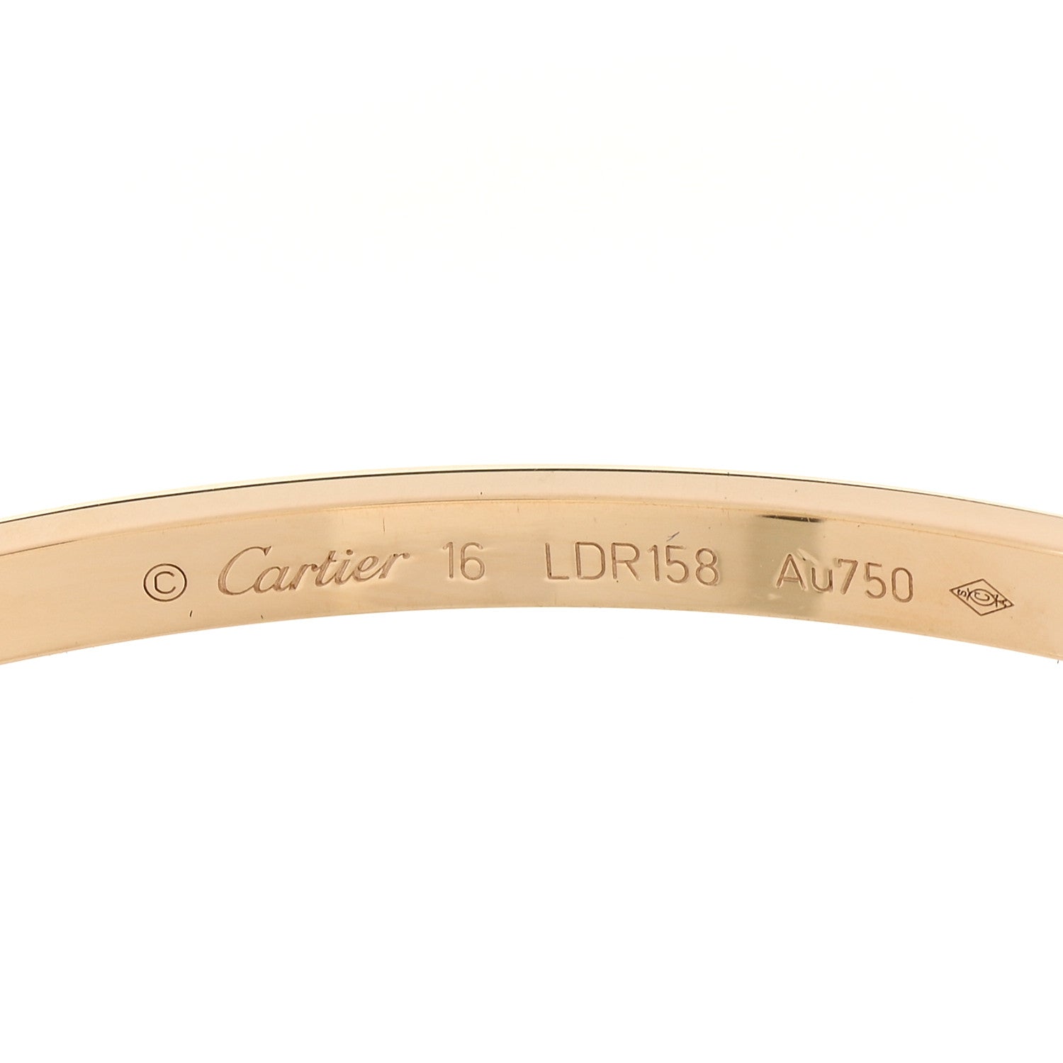 Cartier 18K Yellow Gold Small LOVE Bracelet 16 3 of 5