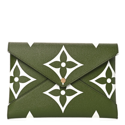 Louis Vuitton Monogram Giant Large Kirigami Pochette Kaki 1 of 11