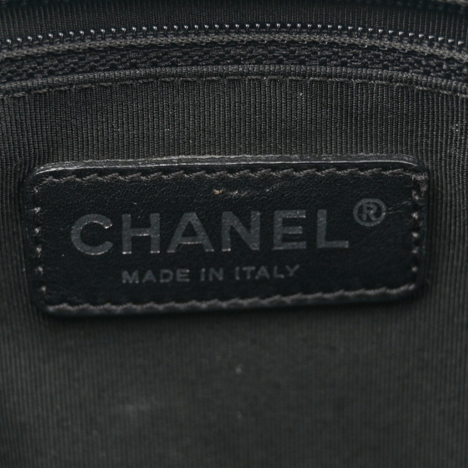 Chanel Patent Quilted Grand Shopping Tote GST Black 6 of 13