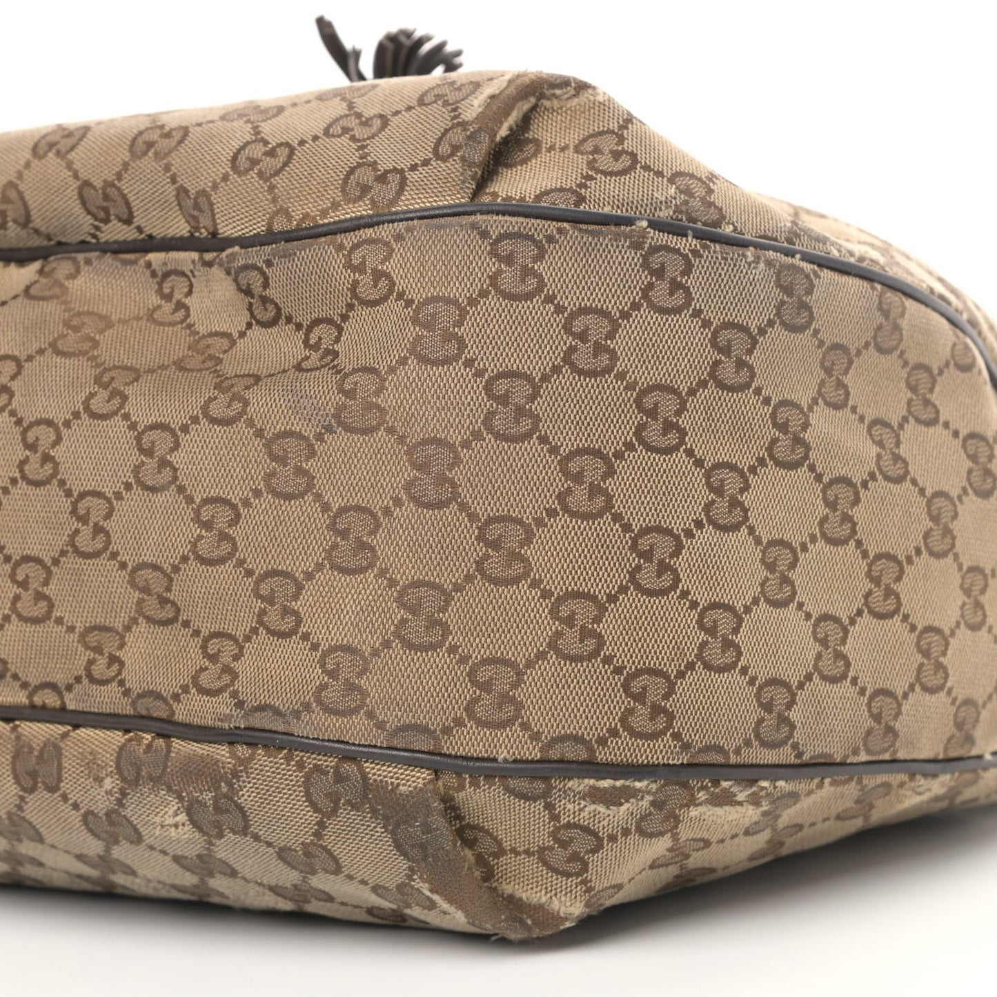 Monogram Margaux Calfskin Medium Emily Hobo Beige Ebony Cocoa