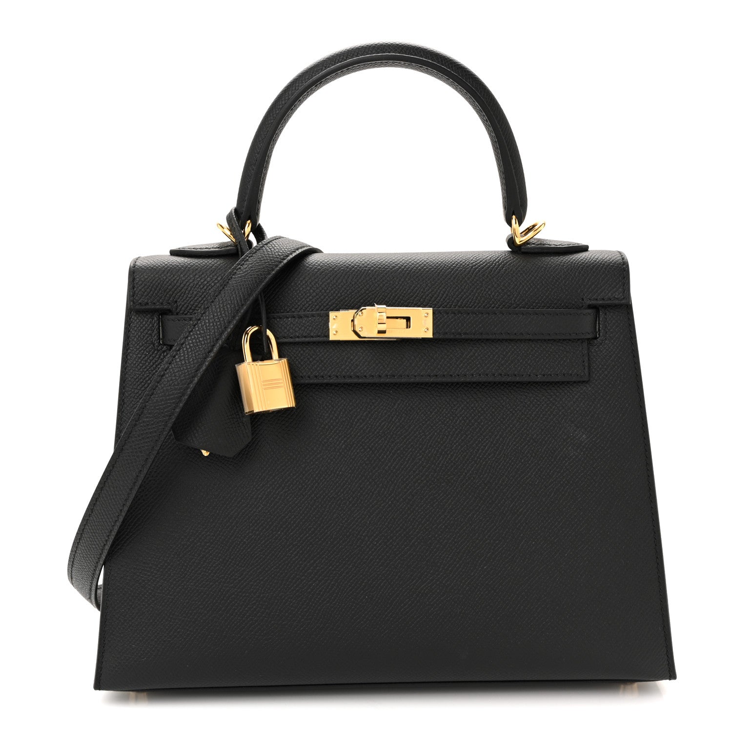 Hermes Epsom Kelly Sellier 25 Black 1 of 10